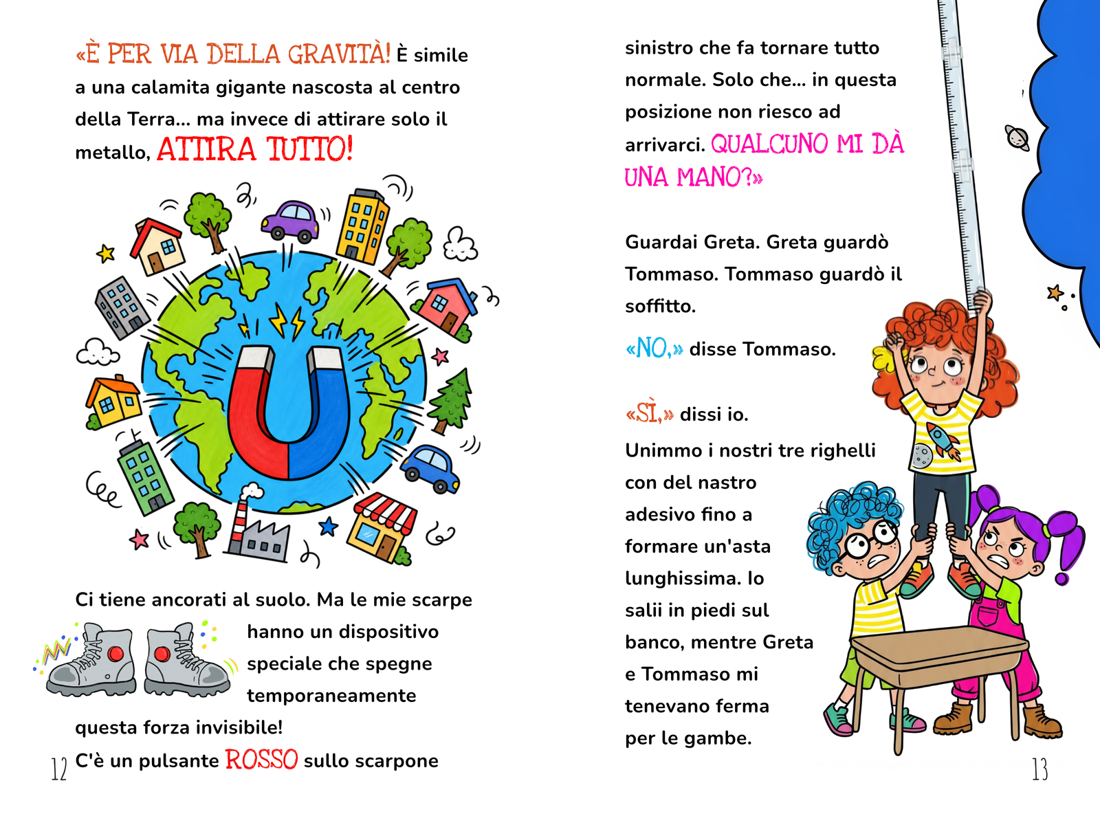 Ogni esperimento spiega un concetto di fisica